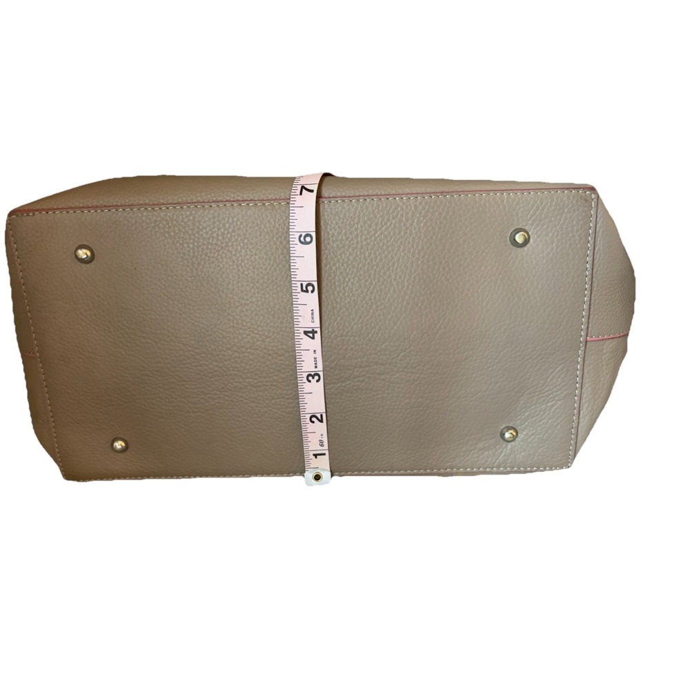 Lodis Shoulder Bag Tote Large Brown Pebbled Leather Travel Luggage‎ Buttery Soft - Picture 11 of 11